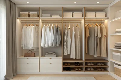 نگهداری لباس در کاور پارچه‌ای