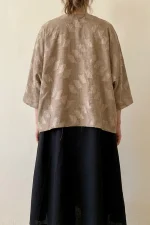 مدل پشت مانتو دو تیکه نسکافه ای