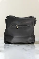 کیف رنگ مشکی طرح برند کلوئه نمای پشت