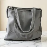 کیف طرح برند chloe به رنگ توسی - نمای جلو