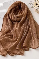 شال توری زنانه مدل مونوگرام - تصویر 4